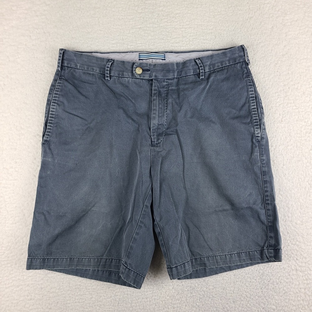 Peter Millar Shorts Mens 34 Blue 9" Inseam Casual Chino Performance‎ Pima Cotton